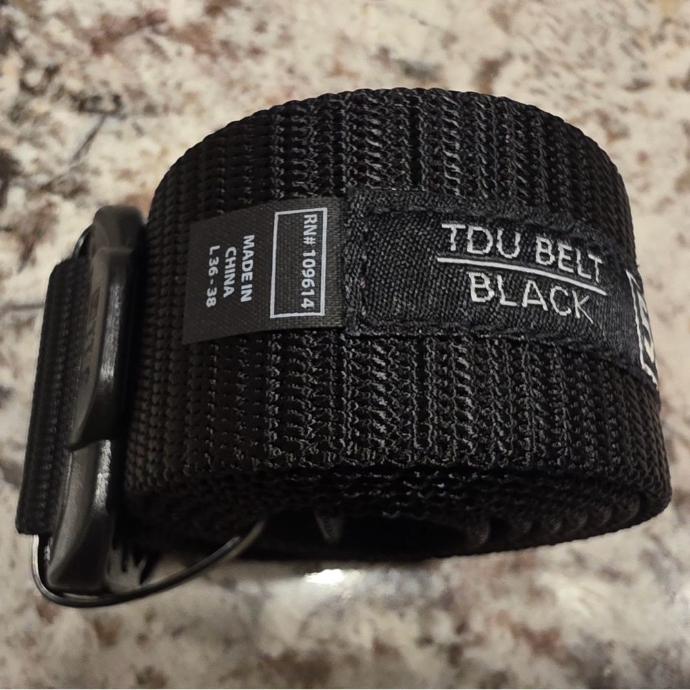 5.11 Tactical Black TDU Belt - 59551 - Picture 5 of 5